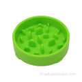 Slip Plastic Slow Feeder Pet Dog Food Bowl